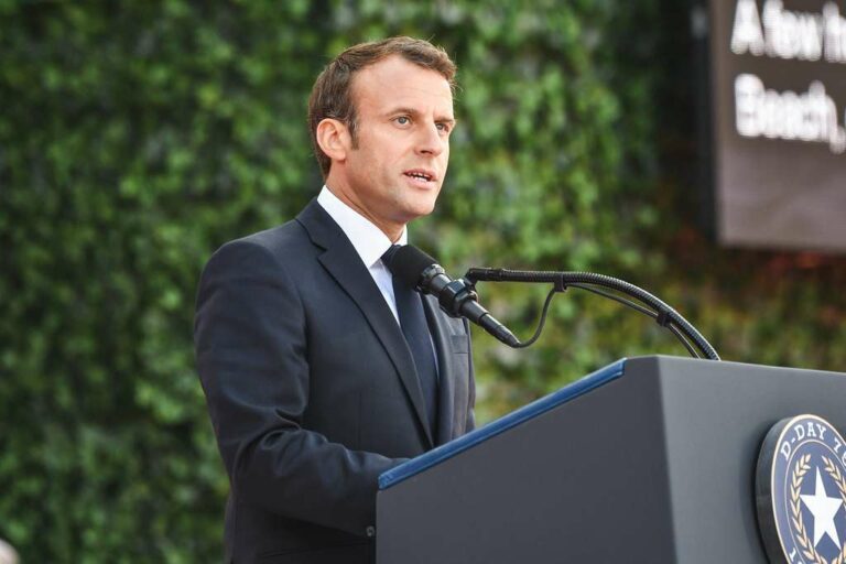Le président Emmanuel Macron
